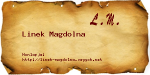 Linek Magdolna névjegykártya
