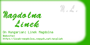 magdolna linek business card